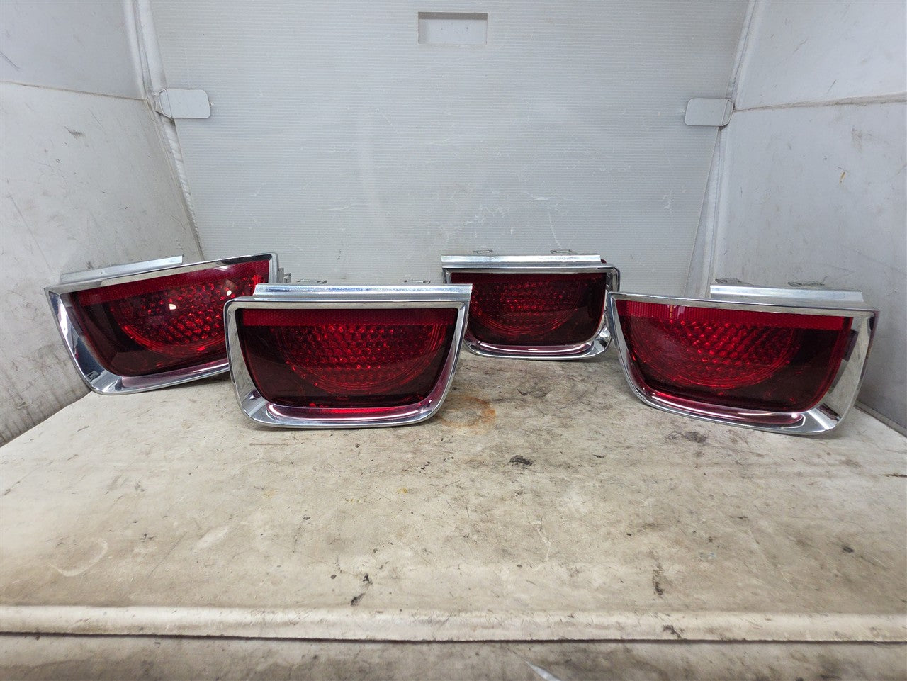 Used OEM 2010-2013 CAMARO TAIL LIGHT SET OF 4 RS WITH BEZELS DRIVER, actual item photo 1