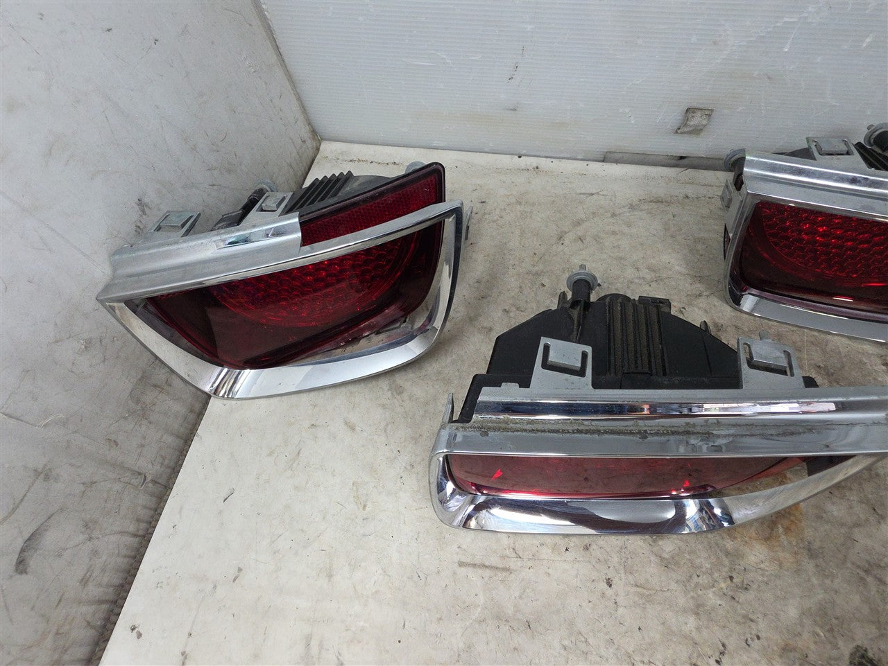 Used OEM 2010-2013 CAMARO TAIL LIGHT SET OF 4 RS WITH BEZELS DRIVER, actual item photo 1