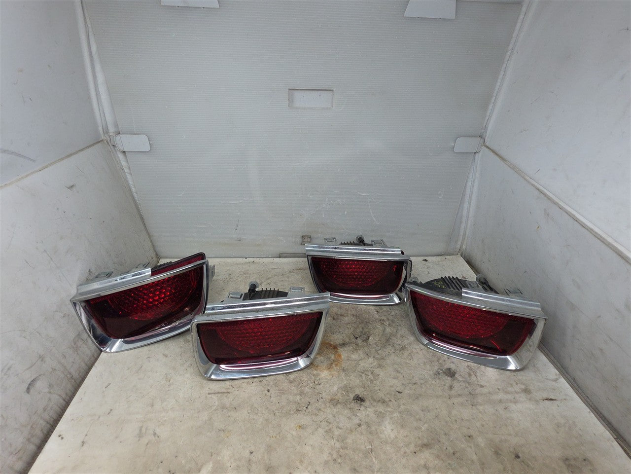 Used OEM 2010-2013 CAMARO TAIL LIGHT SET OF 4 RS WITH BEZELS DRIVER, actual item photo 2