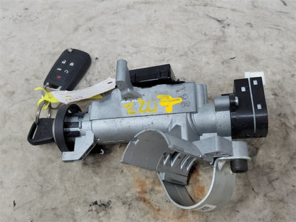 Used OEM 2010-2013 CAMARO IGNITION SWITCH LOCK HOUSING & MATCHING KEY, actual item photo 1