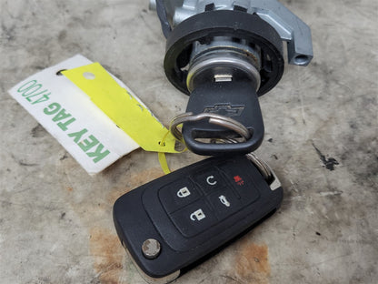Used OEM 2010-2013 CAMARO IGNITION SWITCH LOCK HOUSING & MATCHING KEY, actual item photo 4