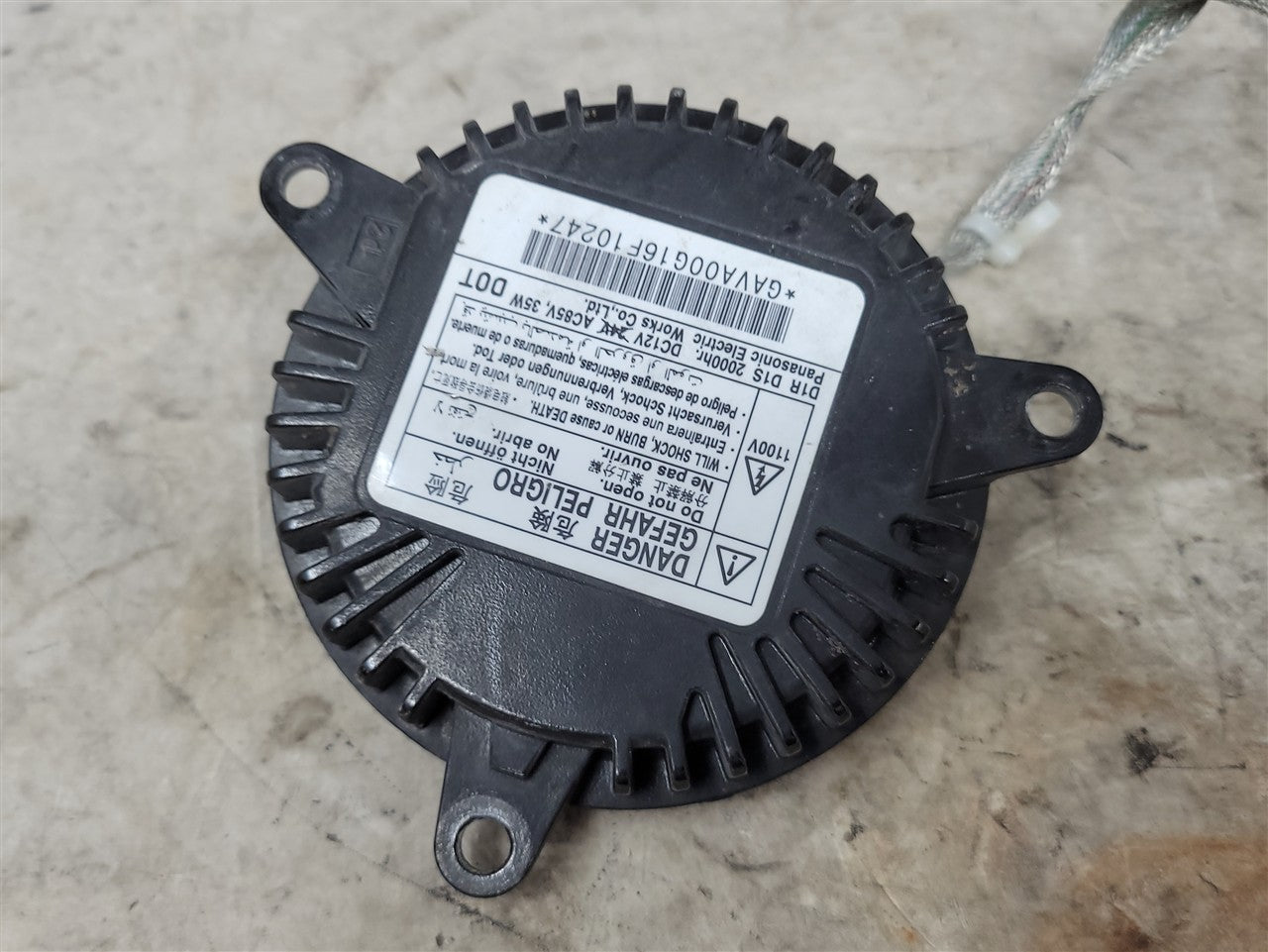 Used OEM 2014-2015 CAMARO HEADLAMP BALLAST & D3S BULB DRIVER LH OR, actual item photo 5