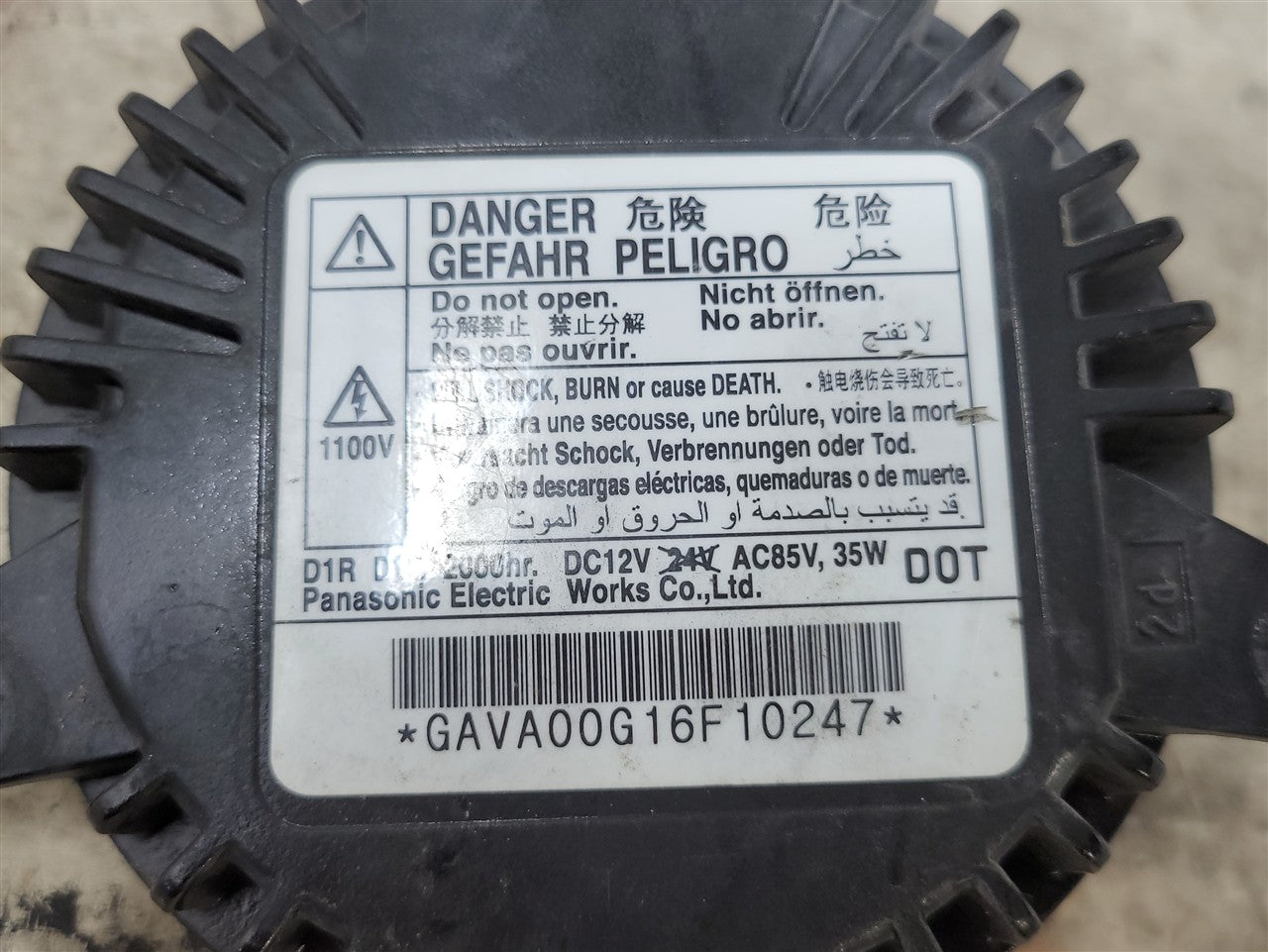 Used OEM 2014-2015 CAMARO HEADLAMP BALLAST & D3S BULB DRIVER LH OR, actual item photo 6