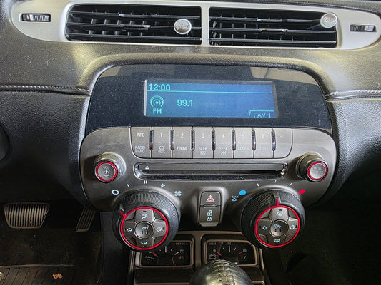 Used OEM 2010-2012 CAMARO RADIO & CONTROLS WITH HEATED SEAT SWITCHES, actual item photo 1