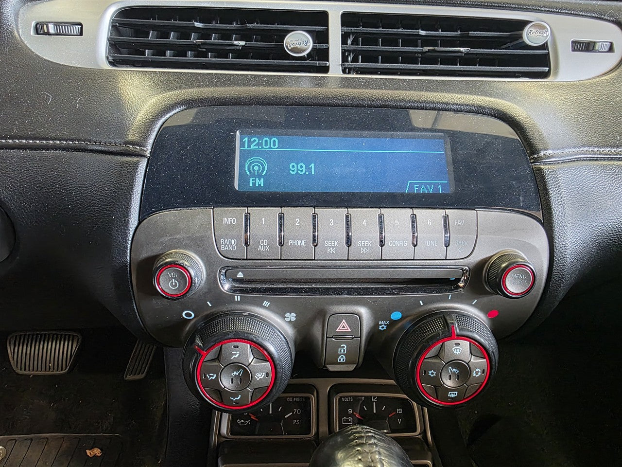 Used OEM 2010-2012 CAMARO RADIO & CONTROLS WITH HEATED SEAT SWITCHES, actual item photo 1