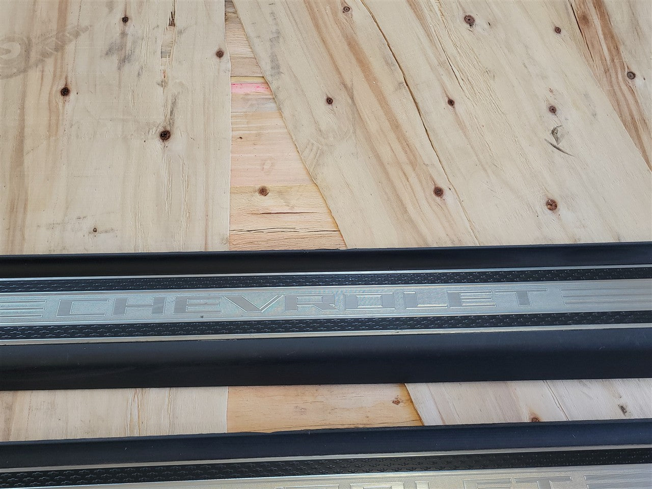 Used OEM 2011-2015 CAMARO CONVERTIBLE DOOR SILL TRIM SCUFF PLATES, actual item photo 3