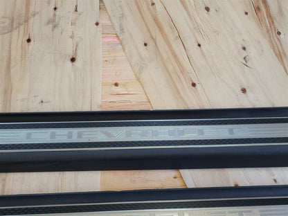 Used OEM 2011-2015 CAMARO CONVERTIBLE DOOR SILL TRIM SCUFF PLATES, actual item photo 3