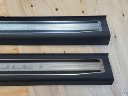 Used OEM 2011-2015 CAMARO CONVERTIBLE DOOR SILL TRIM SCUFF PLATES, actual item photo 5