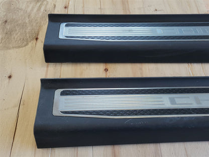 Used OEM 2011-2015 CAMARO CONVERTIBLE DOOR SILL TRIM SCUFF PLATES, actual item photo 7