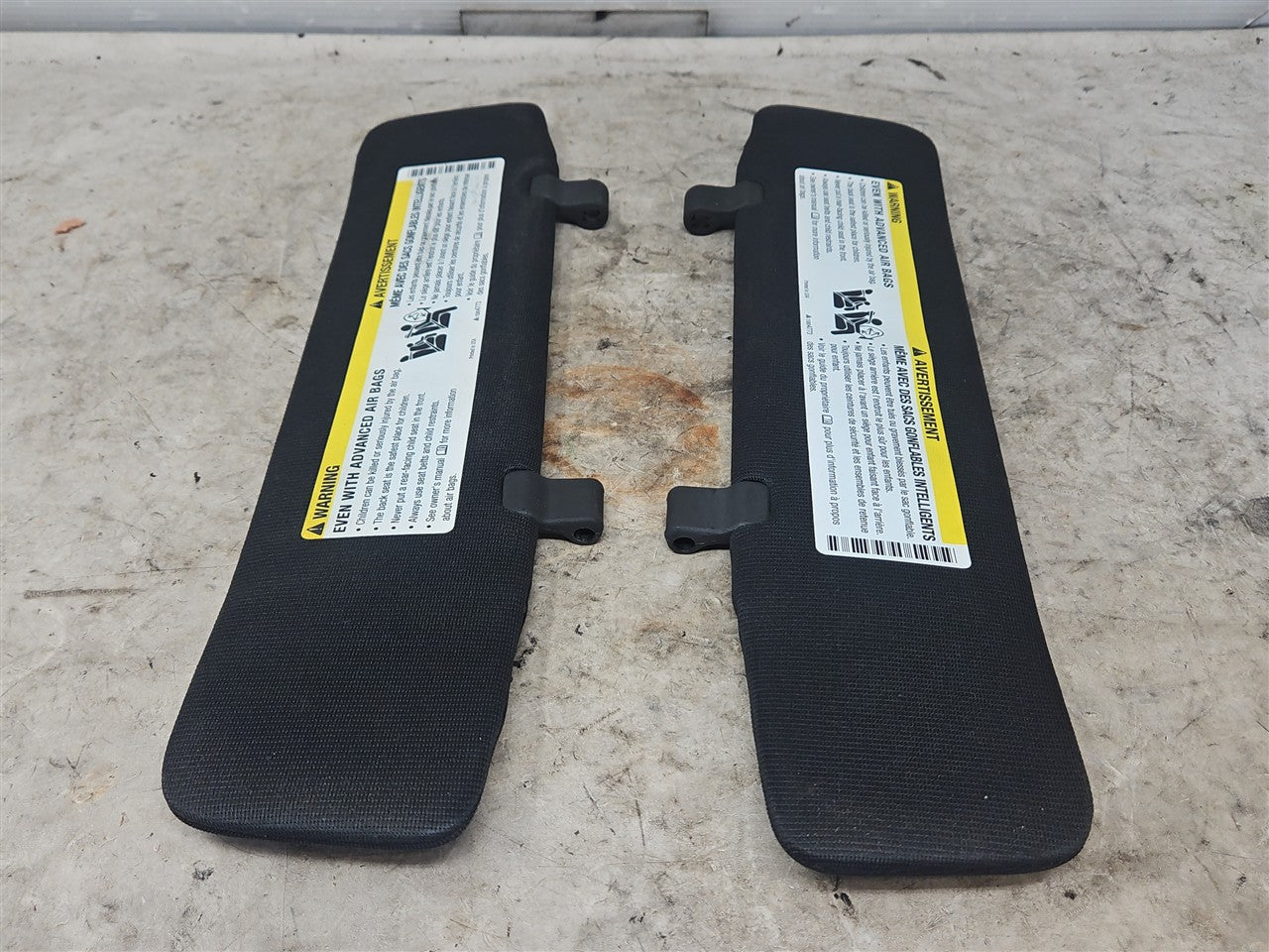 Used OEM 2011-2015 CAMARO CONVERTIBLE SUN VISORS PAIR DRIVER LH, actual item photo 9