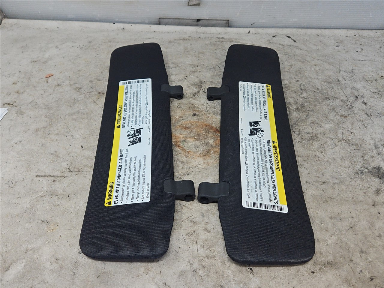 Used OEM 2011-2015 CAMARO CONVERTIBLE SUN VISORS PAIR DRIVER LH, actual item photo 11