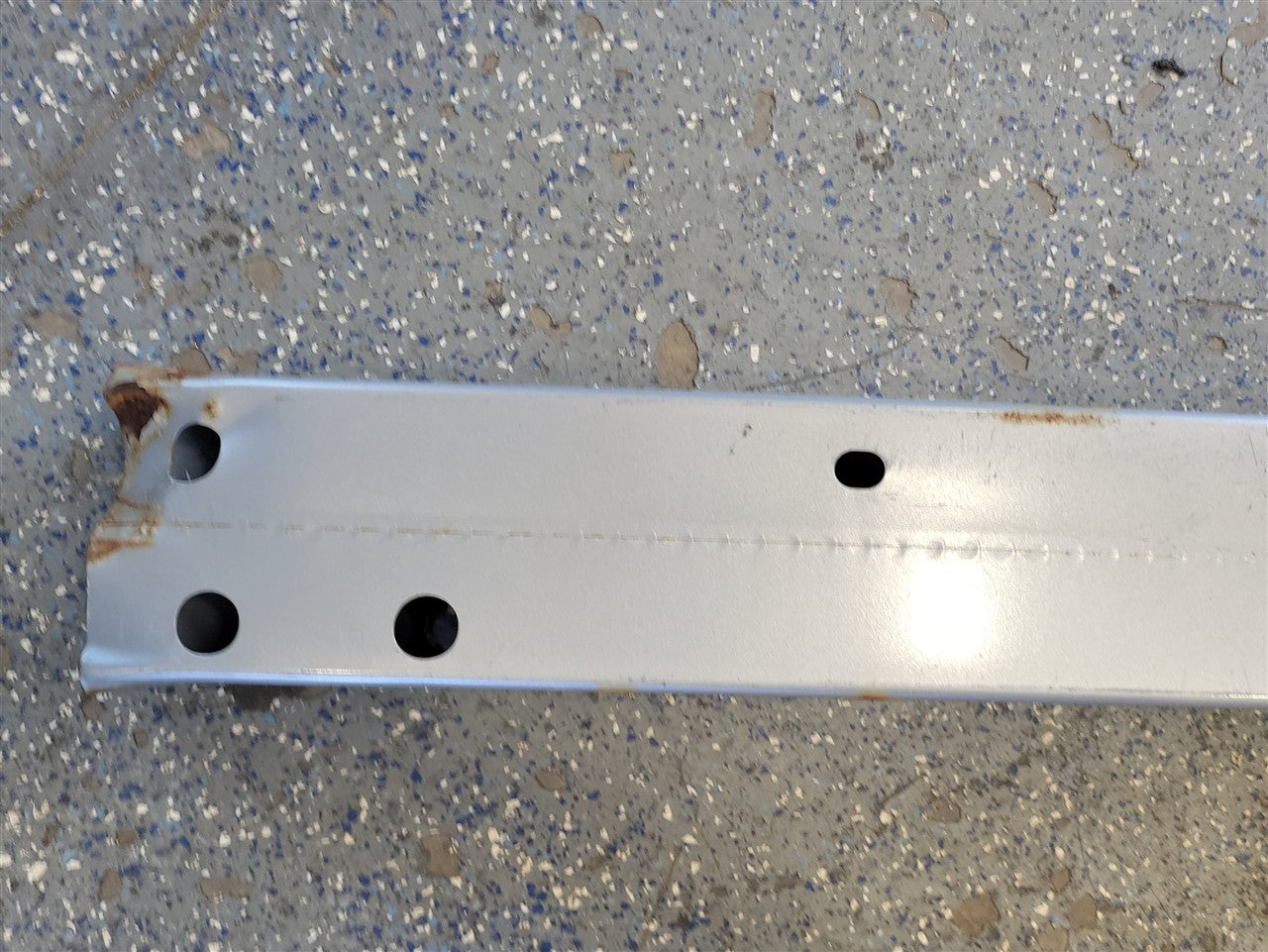 Used OEM 2010-2015 CAMARO FRONT BUMPER REBAR REINFORCEMENT, actual item photo 2
