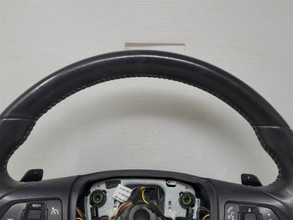 Used OEM 2012-2015 CAMARO LEATHER STEERING WHEEL SHIFT PADDLES BLACK, actual item photo 2