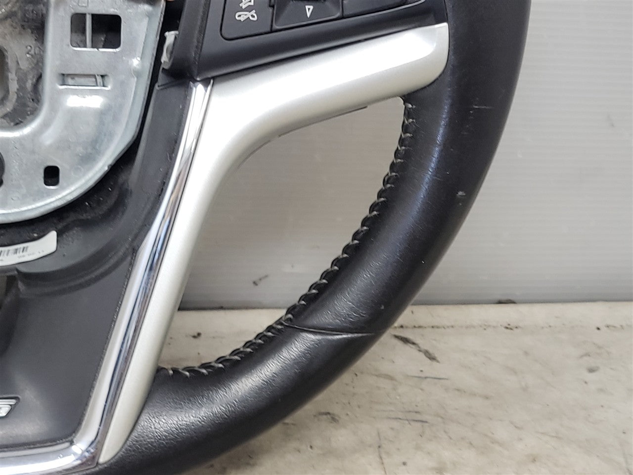 Used OEM 2012-2015 CAMARO LEATHER STEERING WHEEL SHIFT PADDLES BLACK, actual item photo 8