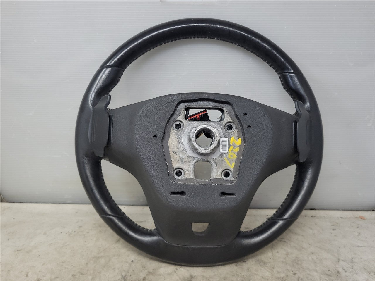 Used OEM 2012-2015 CAMARO LEATHER STEERING WHEEL SHIFT PADDLES BLACK, actual item photo 11