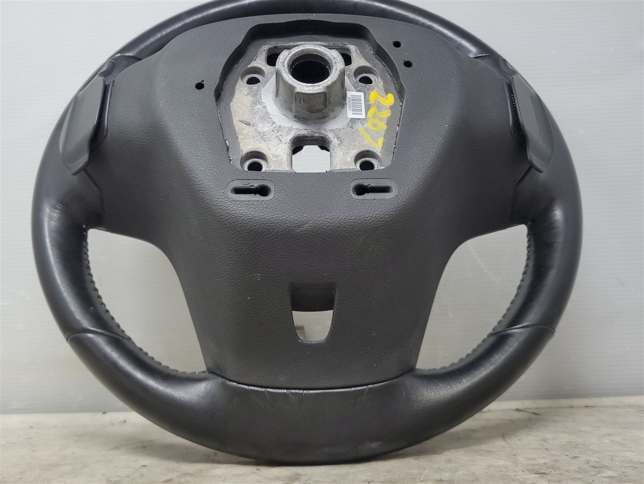 Used OEM 2012-2015 CAMARO LEATHER STEERING WHEEL SHIFT PADDLES BLACK, actual item photo 14