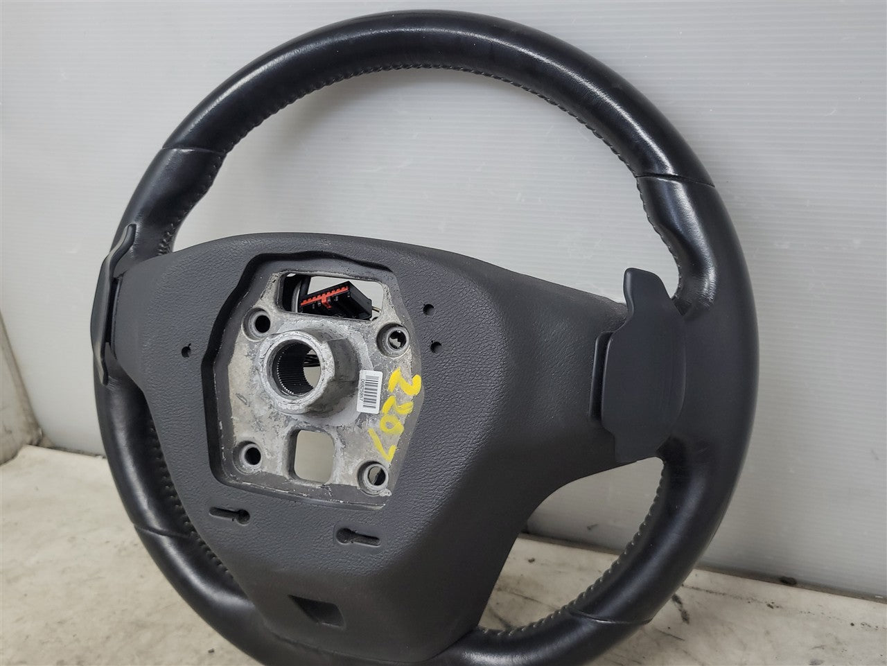 Used OEM 2012-2015 CAMARO LEATHER STEERING WHEEL SHIFT PADDLES BLACK, actual item photo 15