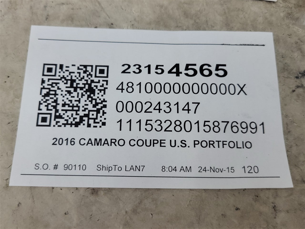 Used OEM 2016 CAMARO OWNERS MANUAL, actual item photo 3