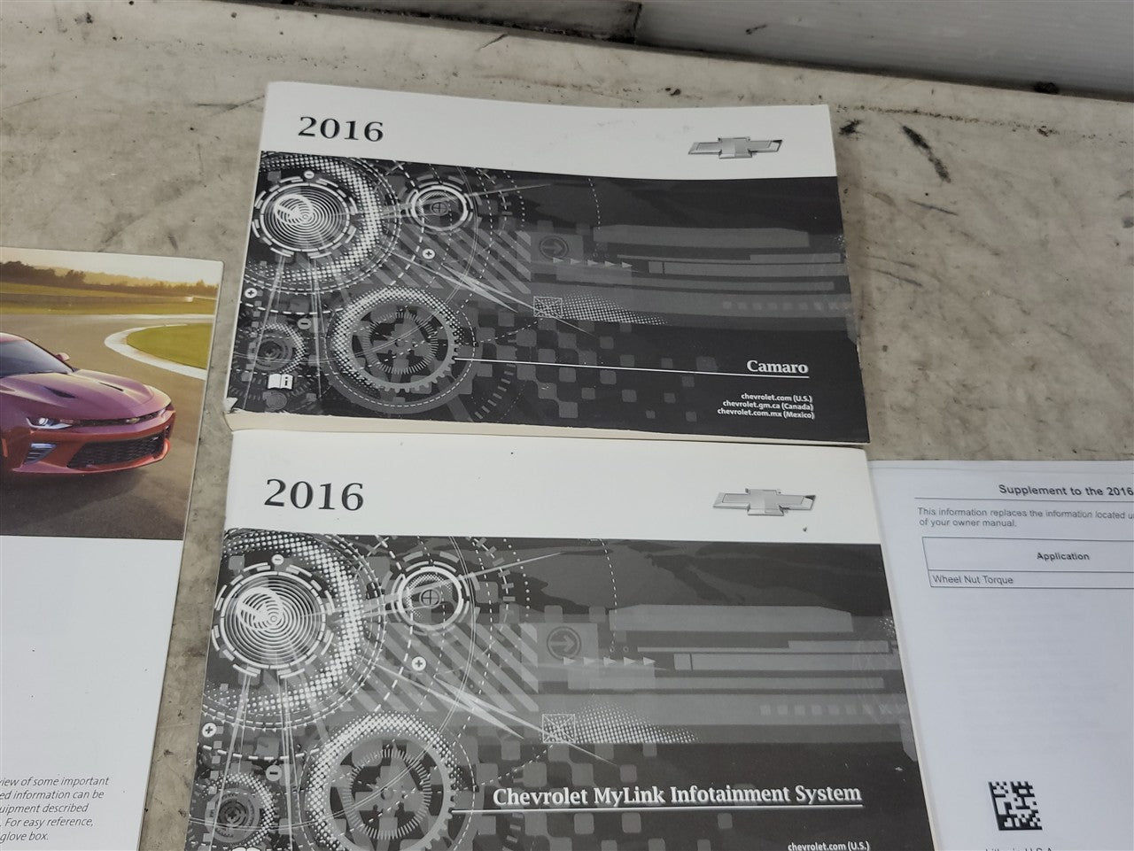 Used OEM 2016 CAMARO OWNERS MANUAL, actual item photo 4