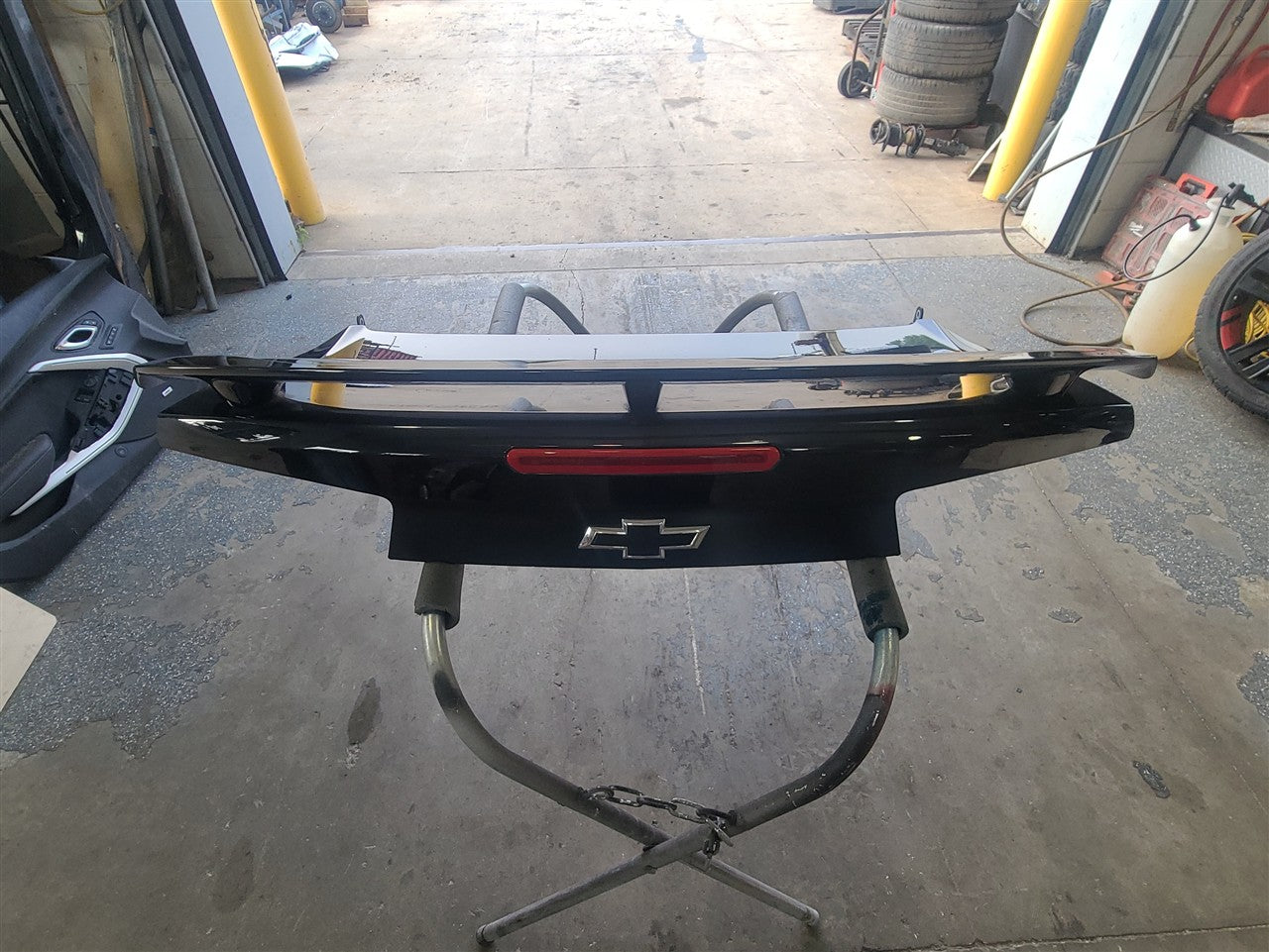 Used OEM 2016-2024 CAMARO DECKLID WITH SS SPOILER BLACK, actual item photo 1
