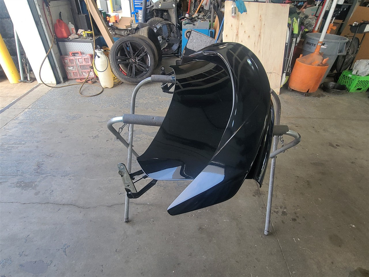 Used OEM 2016-2024 CAMARO DECKLID WITH SS SPOILER BLACK, actual item photo 7