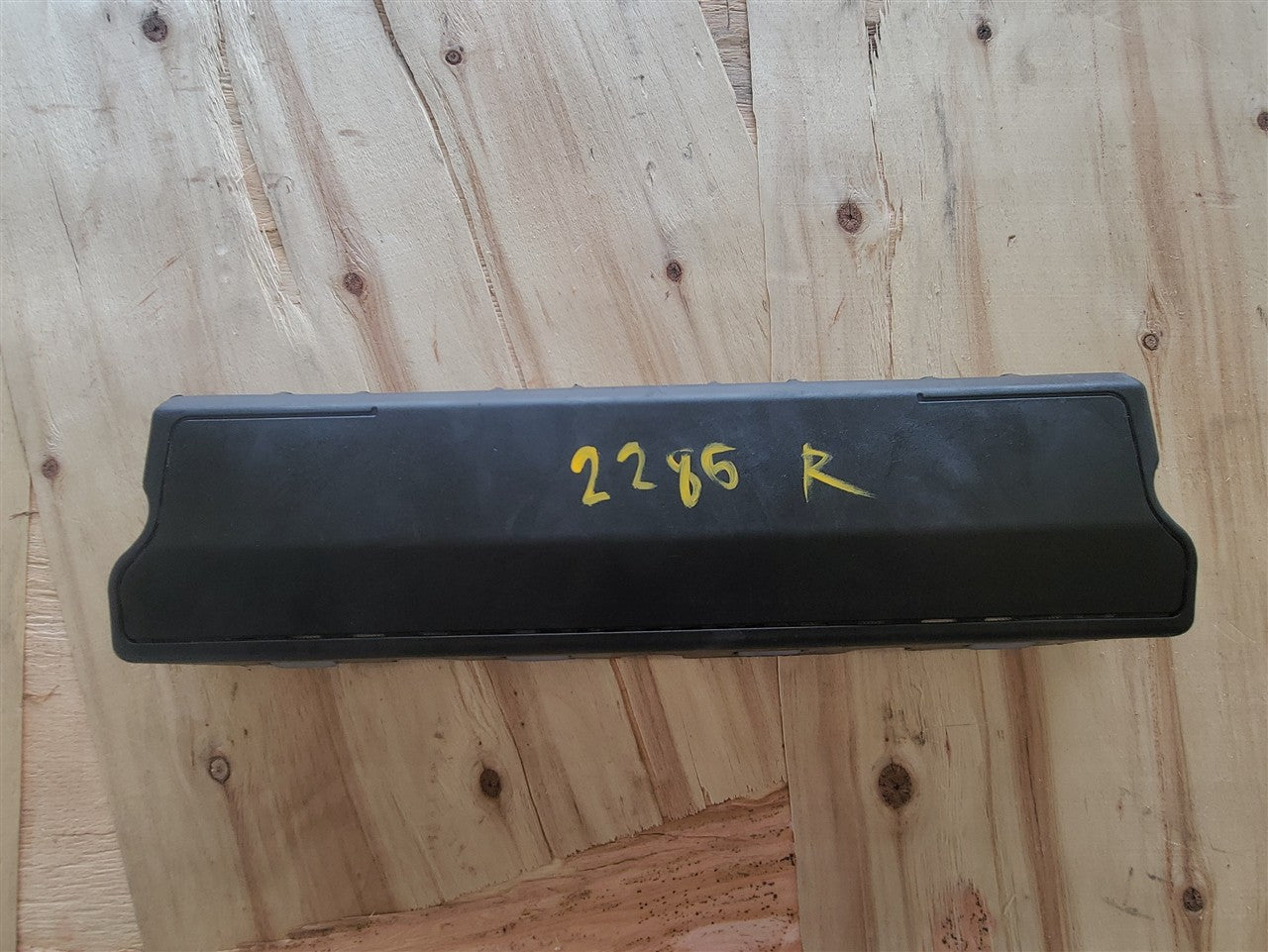 Used OEM 2016-2024 CAMARO DASH KNEE BAG TRIM RH PASSENGER BLACK, actual item photo 1