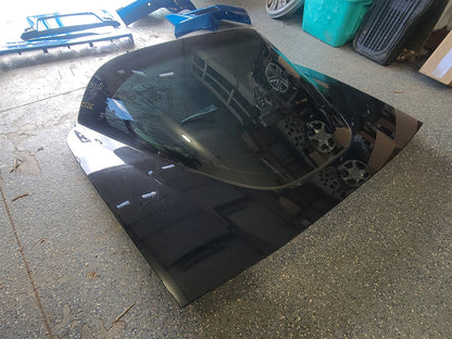 Used OEM 2005-2013 CORVETTE C6 REAR DECKLID WITH GLASS BLACK, actual item photo 9