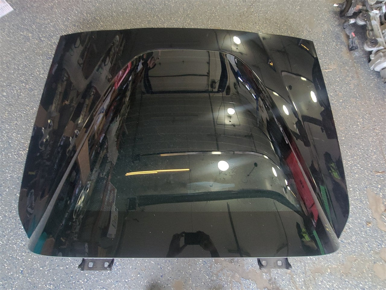 Used OEM 2005-2013 CORVETTE C6 REAR DECKLID WITH GLASS BLACK, actual item photo 12