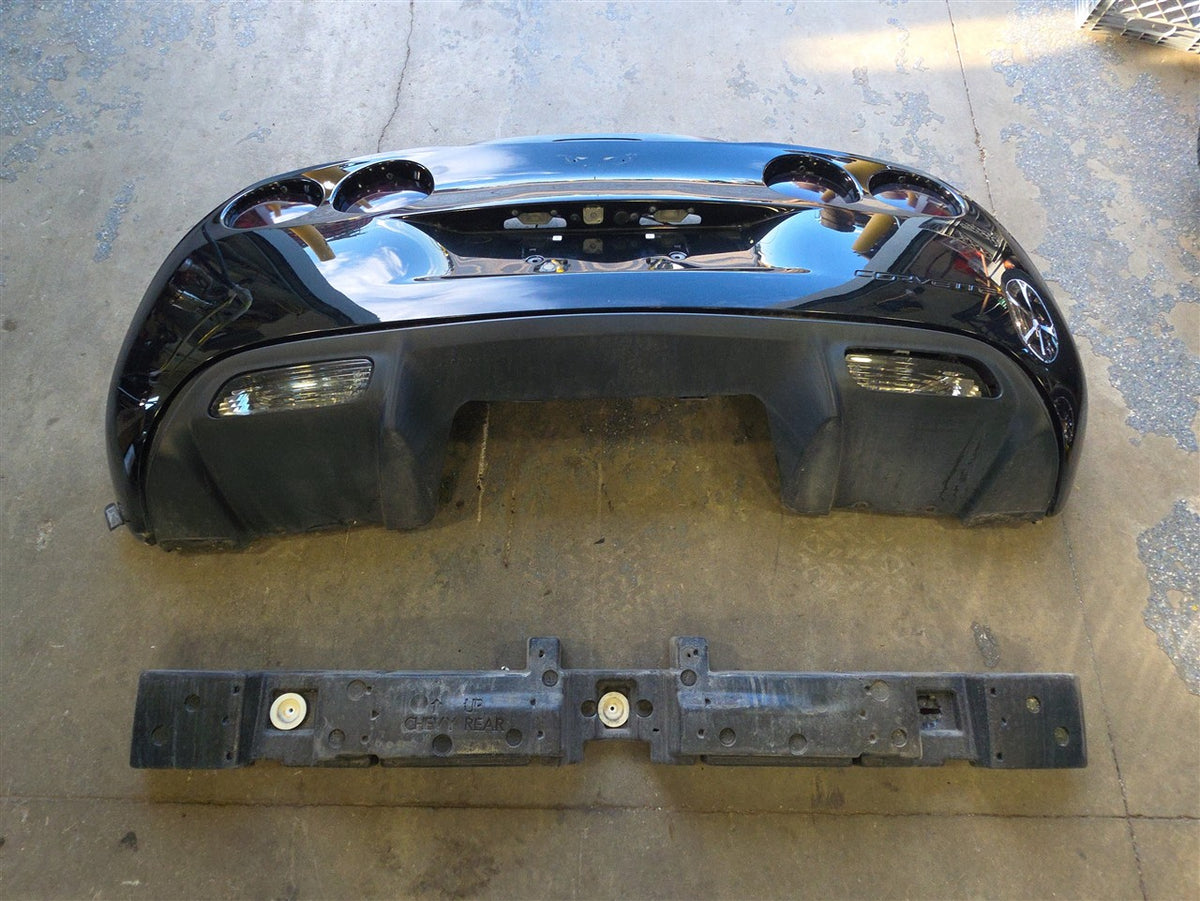 Used OEM 2005-2013 CORVETTE C6 REAR BUMPER ASSEMBLY WITH TAIL LIGHTS, actual item photo 1