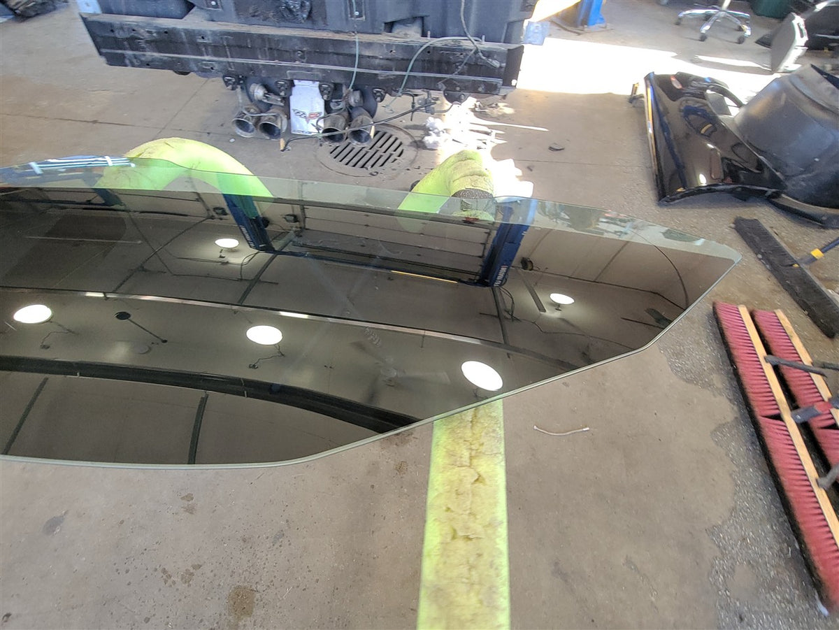 Used OEM 2005-2013 CORVETTE C6 OEM FRONT DOOR GLASS DRIVER LH COUPE, actual item photo 9