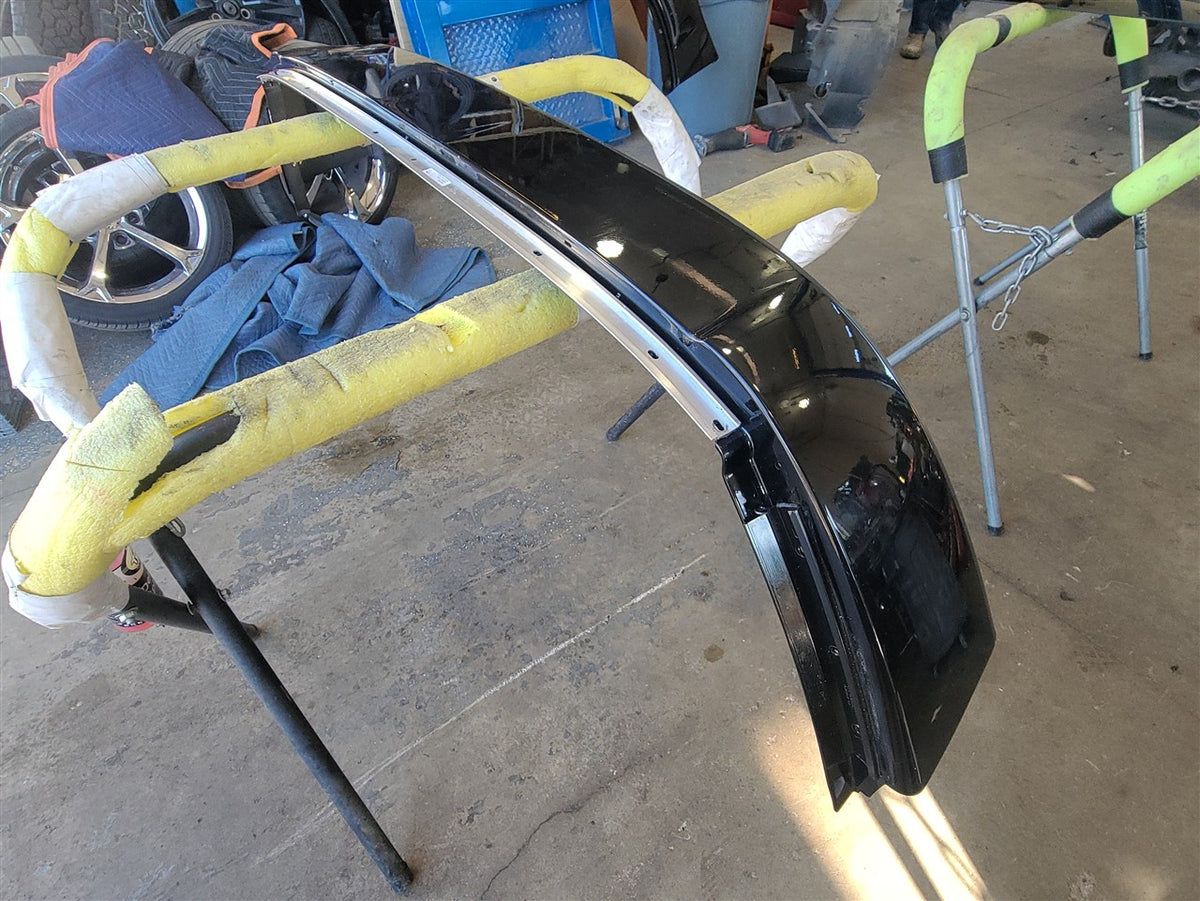Used OEM 2005-2013 CORVETTE C6 REAR HALO ROOF PANEL TRIM BLACK GBA, actual item photo 4