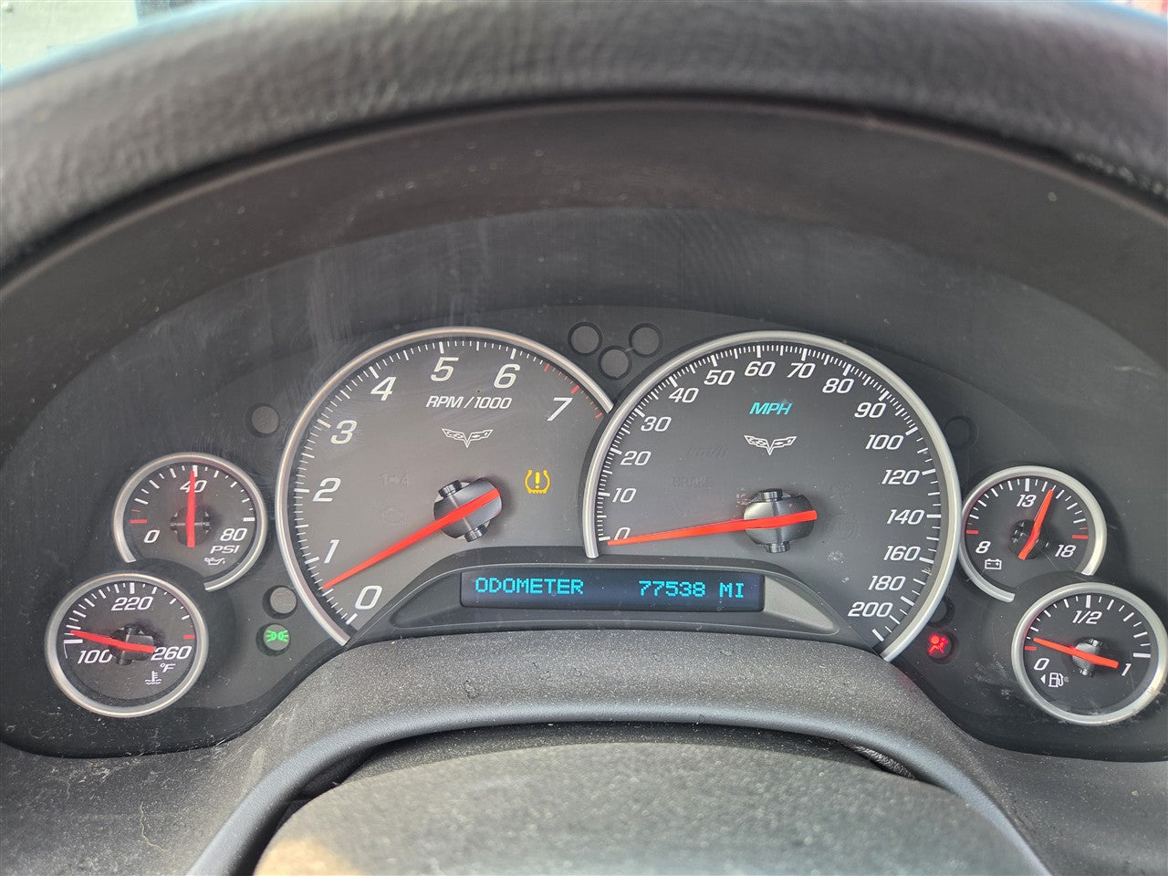 Used OEM 2009-2011 CORVETTE C6 GRAND SPORT INSTRUMENT CLUSTER, actual item photo 3