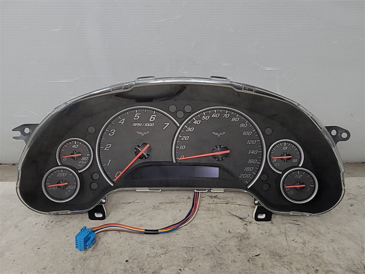 Used OEM 2009-2011 CORVETTE C6 GRAND SPORT INSTRUMENT CLUSTER, actual item photo 2