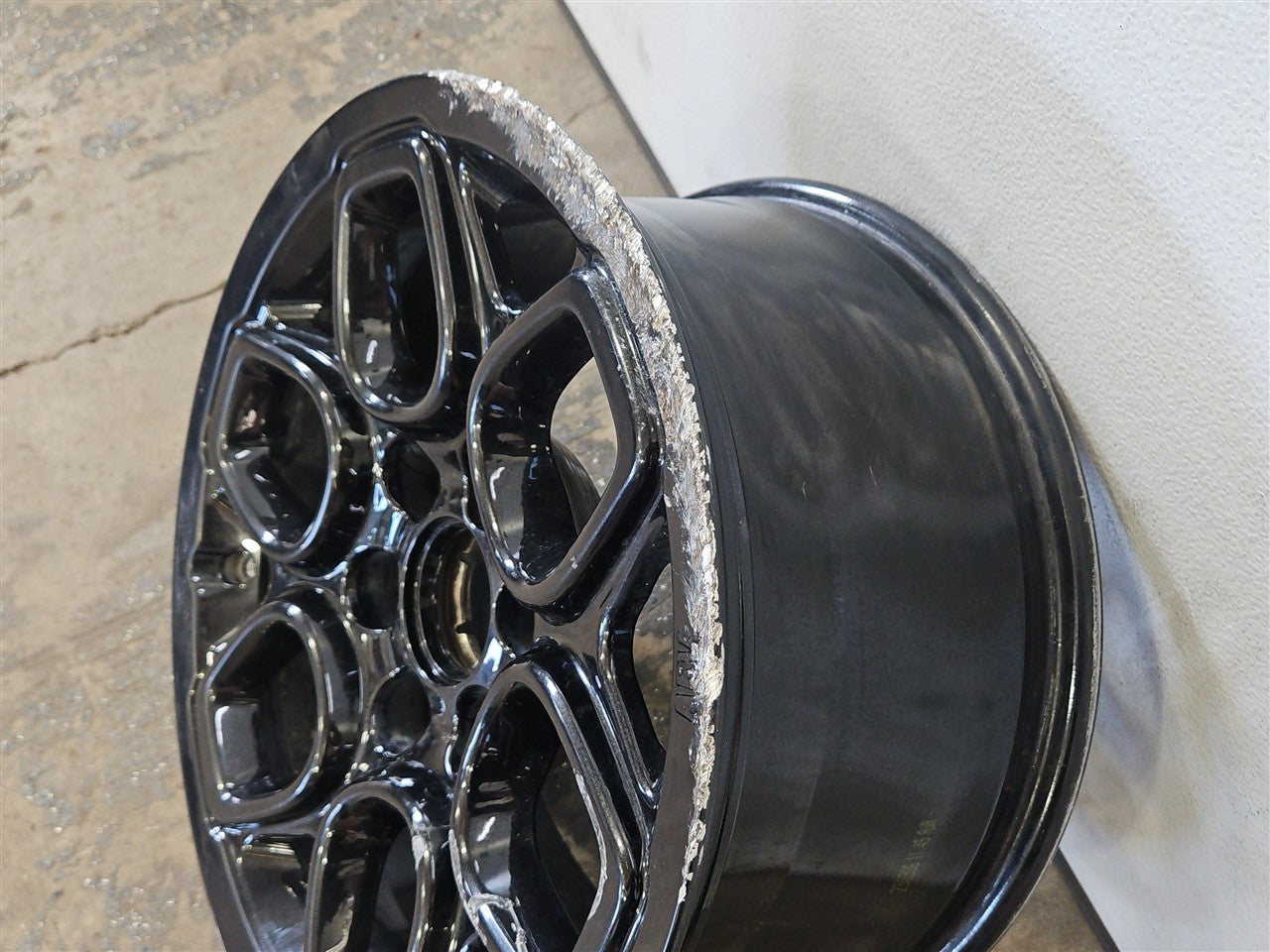 Used OEM 2022-2026 SIERRA SILVERADO 18X8 5 AEV BISON BLACK WHEEL, actual item photo 16
