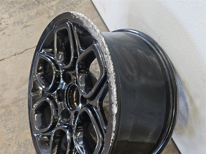 Used OEM 2022-2026 SIERRA SILVERADO 18X8 5 AEV BISON BLACK WHEEL, actual item photo 16