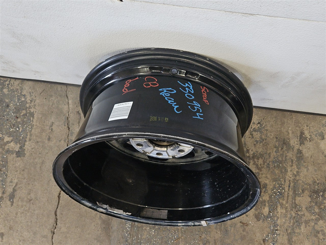 Used OEM 2022-2026 SIERRA SILVERADO 18X8 5 AEV BISON BLACK WHEEL, actual item photo 23
