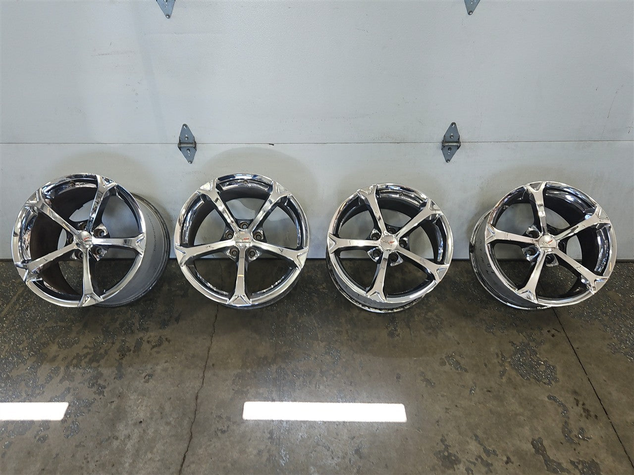 Used OEM 2010-2013 CORVETTE C6 GRAND SPORT OEM WHEELS CHROME 18X9 5, actual item photo 1