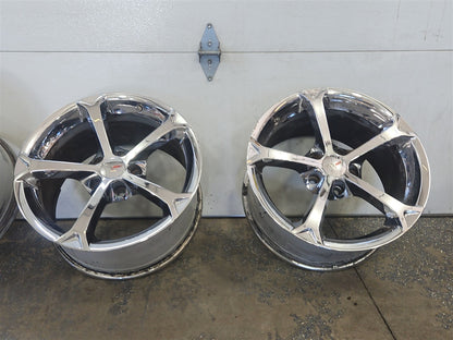 Used OEM 2010-2013 CORVETTE C6 GRAND SPORT OEM WHEELS CHROME 18X9 5, actual item photo 15