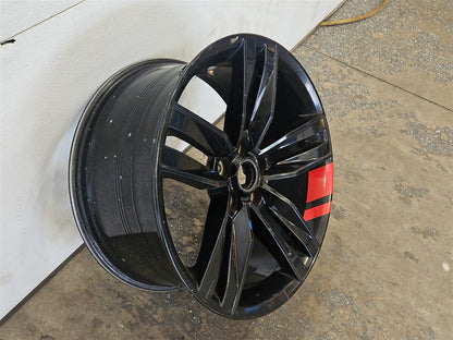 Used OEM 2016-2024 CAMARO 20 INCH REAR WHEEL 20X9 5 BLACK WITH RED, actual item photo 2