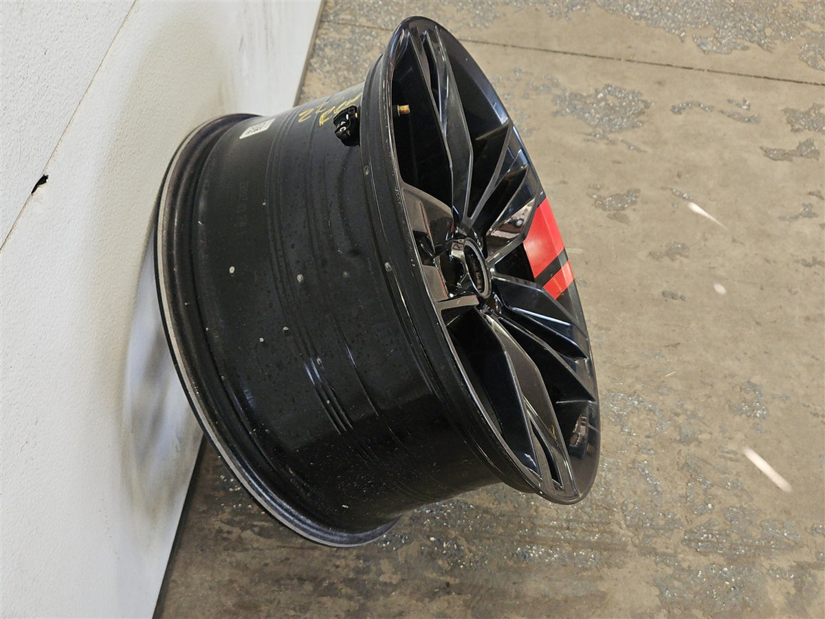 Used OEM 2016-2024 CAMARO 20 INCH REAR WHEEL 20X9 5 BLACK WITH RED, actual item photo 3