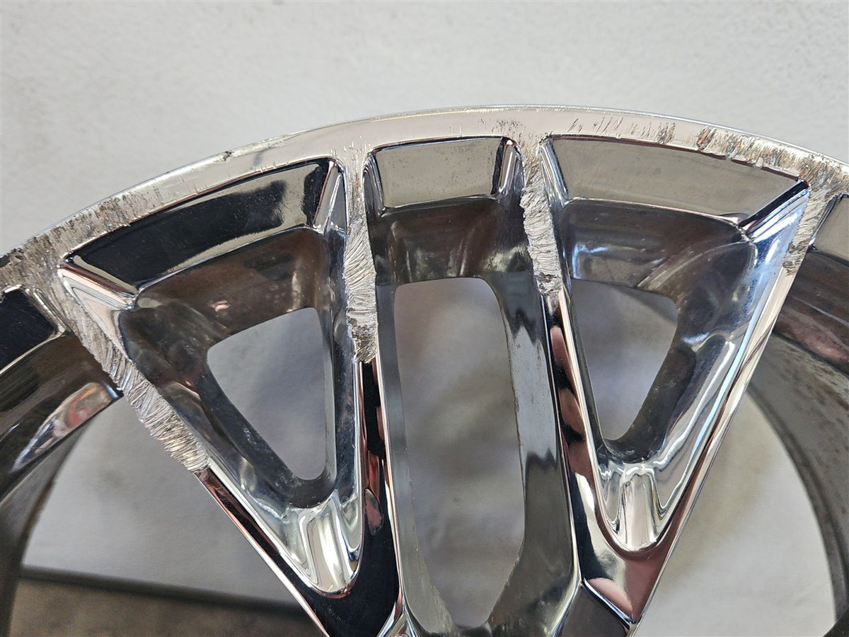 Used OEM 2005-2012 CORVETTE C6 FRONT WHEEL C7 Z06 REPLICA CHROME 18X8, actual item photo 9