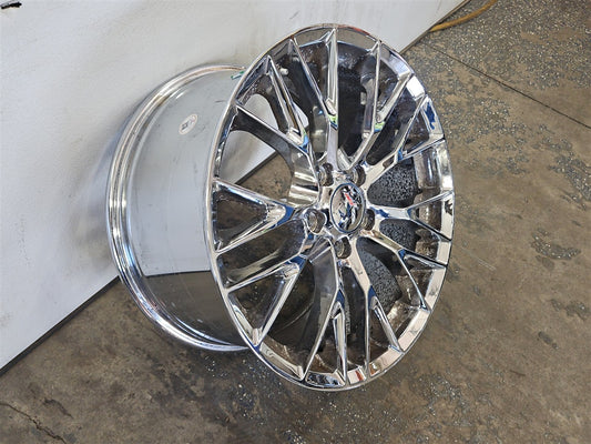 Used OEM 2005-2012 CORVETTE C6 REAR WHEEL C7 Z06 REPLICA CHROME 19X10, actual item photo 2