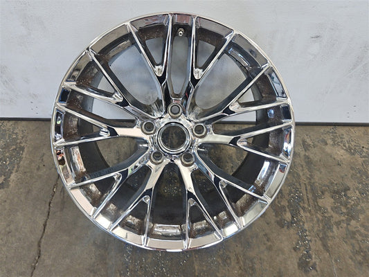 Used OEM 2005-2012 CORVETTE C6 REAR OE WHEEL C7 Z06 REPLICA CHROME, actual item photo 1