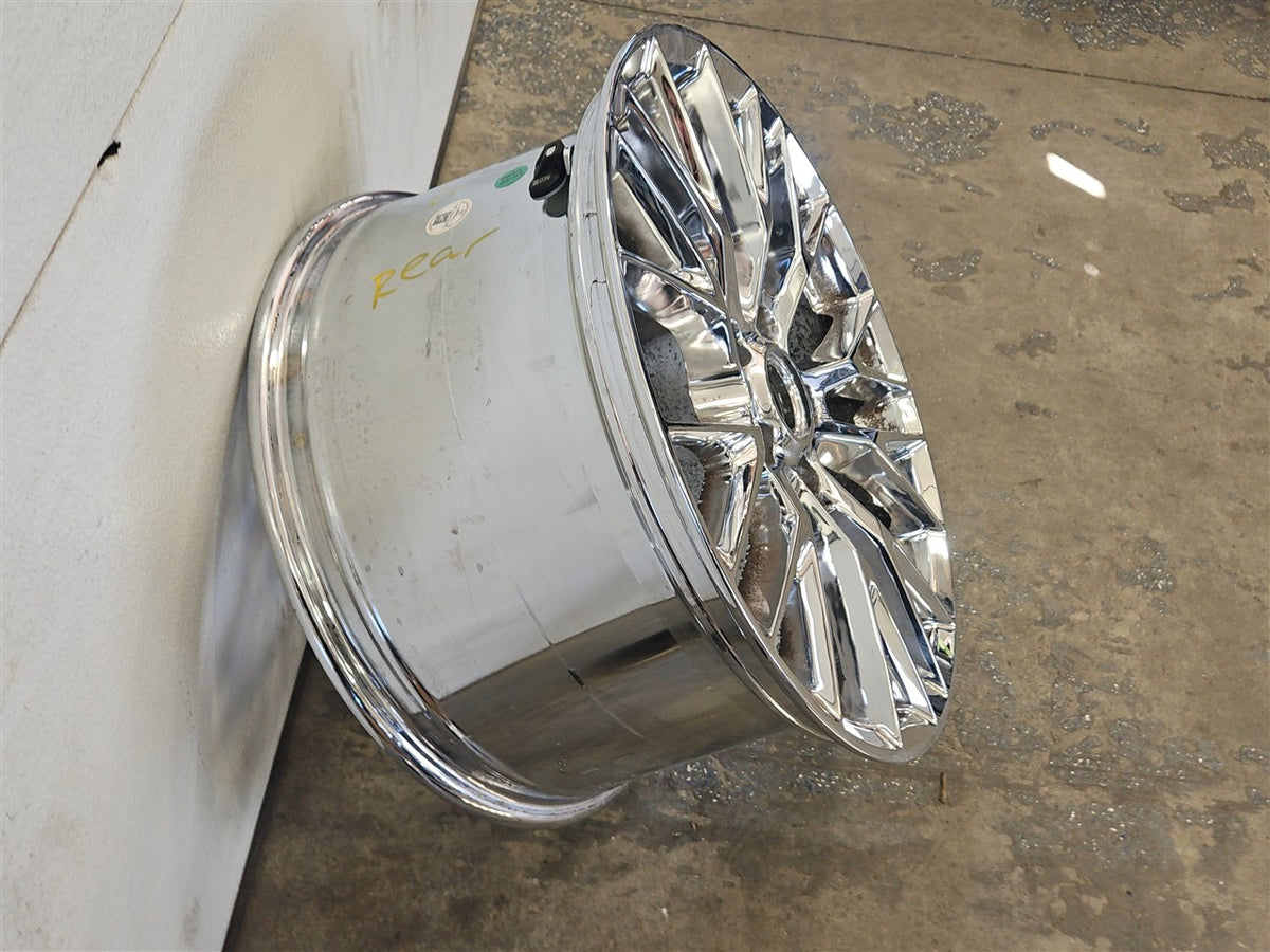 Used OEM 2005-2012 CORVETTE C6 REAR OE WHEEL C7 Z06 REPLICA CHROME, actual item photo 3