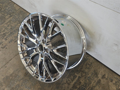 Used OEM 2005-2012 CORVETTE C6 REAR OE WHEEL C7 Z06 REPLICA CHROME, actual item photo 4