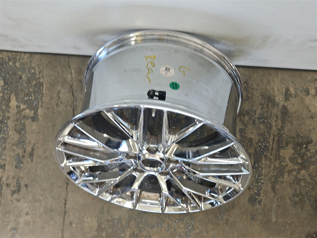 Used OEM 2005-2012 CORVETTE C6 REAR OE WHEEL C7 Z06 REPLICA CHROME, actual item photo 6