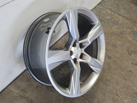 Used OEM 2016-2018 CAMARO FRONT 20 IN SILVER 5 SPOKE WHEEL 20X8 5, actual item photo 2