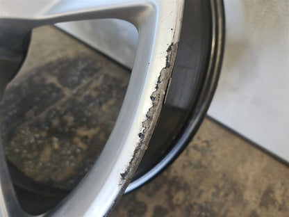 Used OEM 2016-2018 CAMARO FRONT 20X8 5 SILVER 5 SPOKE WHEEL, actual item photo 10