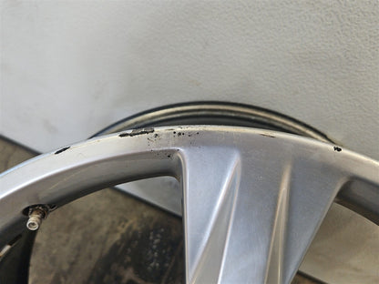 Used OEM 2016-2018 CAMARO FRONT 20X8 5 SILVER 5 SPOKE WHEEL, actual item photo 12