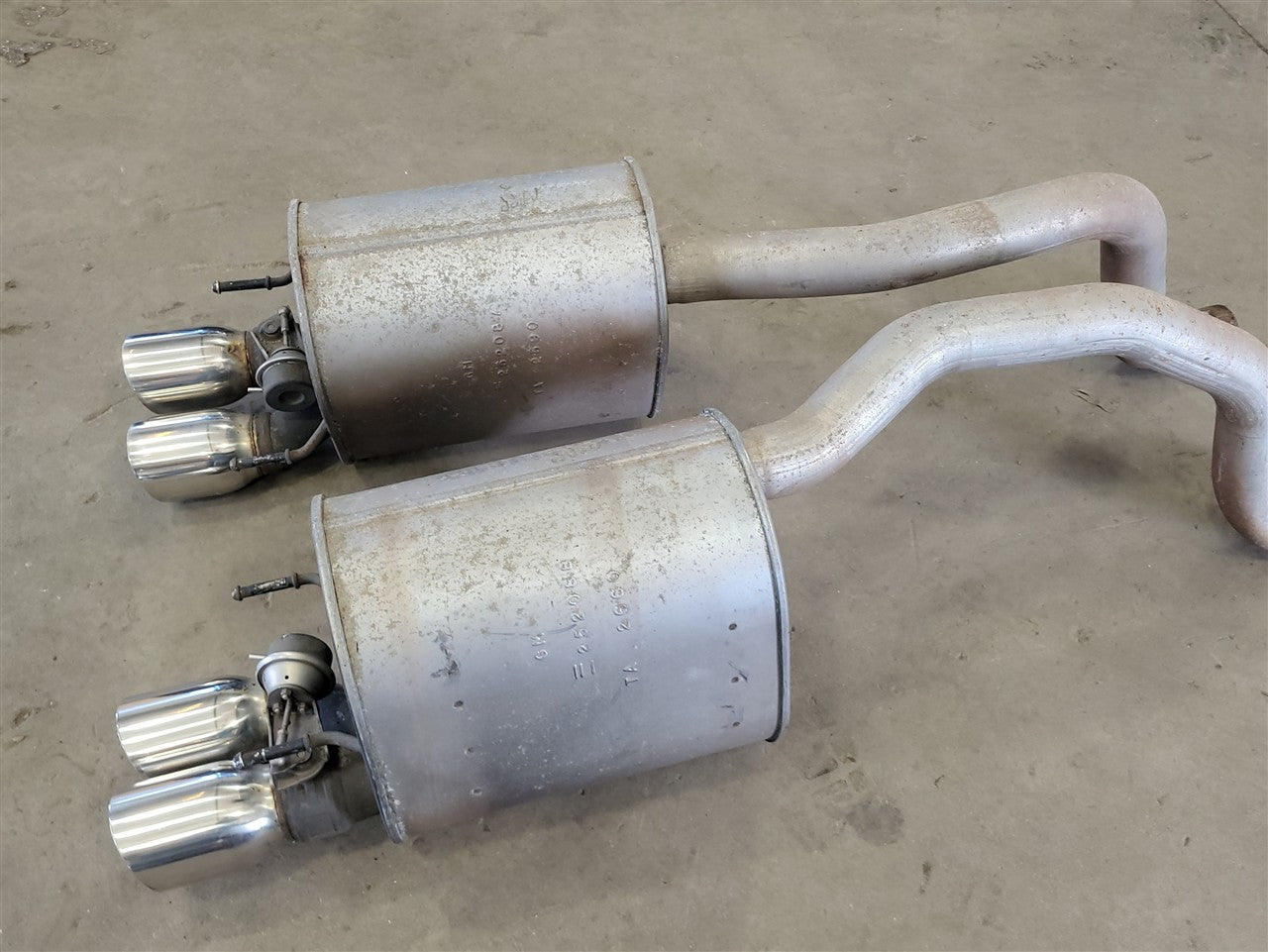 Used OEM 2005-2013 CORVETTE C6 OEM NPP BI-MODE EXHAUST MUFFLERS 2 5, actual item photo 9